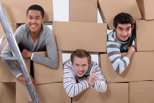 Furniture being packed safely for a Pondersend house removal