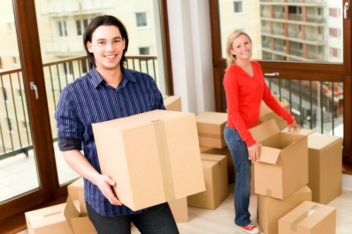 Packing and moving boxes with a man and van in Pondersend